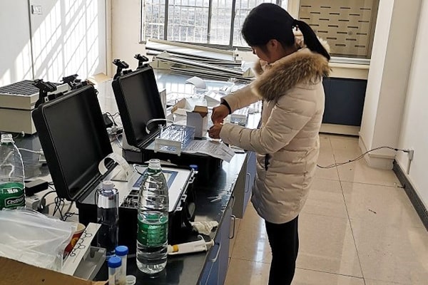 湖南新化縣農副產品市場購入恒美食品快檢設備